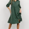 Sari Babydoll Dress | Green