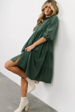 Sari Babydoll Dress | Green