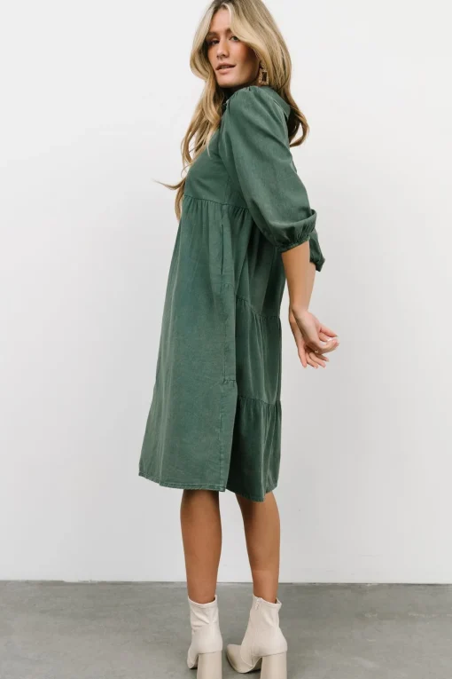 Sari Babydoll Dress | Green