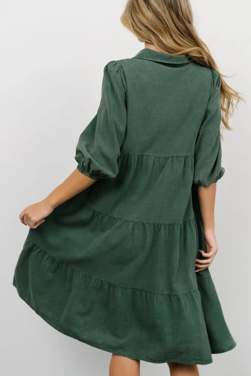 Sari Babydoll Dress | Green