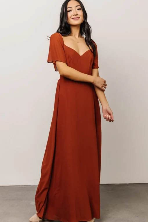 Sierra Sweetheart Maxi Dress | Spice