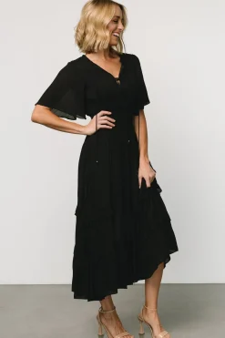 Spell Boho Midi Dress | Black