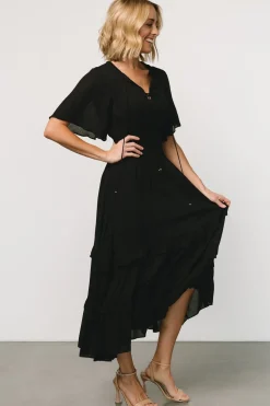 Spell Boho Midi Dress | Black