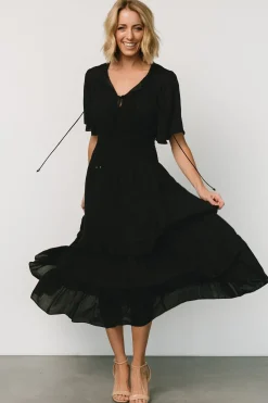 Spell Boho Midi Dress | Black