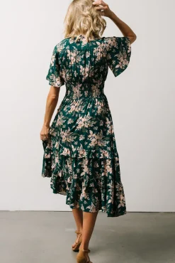 Spell Boho Midi Dress | Topaz + Blush Floral