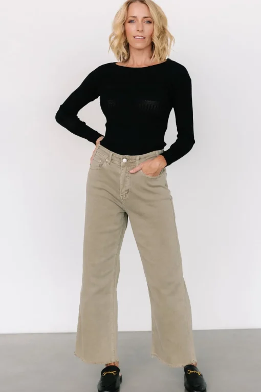 Spence Denim Pants | Olive