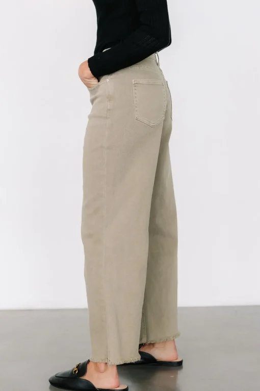 Spence Denim Pants | Olive