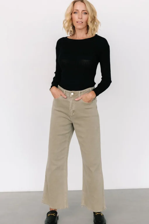 Spence Denim Pants | Olive