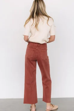 Spence Denim Pants | Terracotta