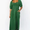 Stefania Midi Dress | Green