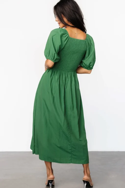 Stefania Midi Dress | Green