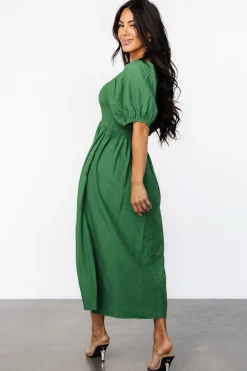 Stefania Midi Dress | Green