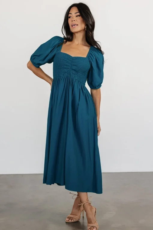 Stefania Midi Dress | Mediterranean Blue