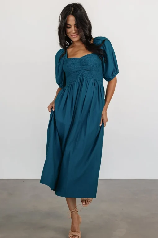 Stefania Midi Dress | Mediterranean Blue