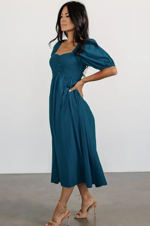 Stefania Midi Dress | Mediterranean Blue