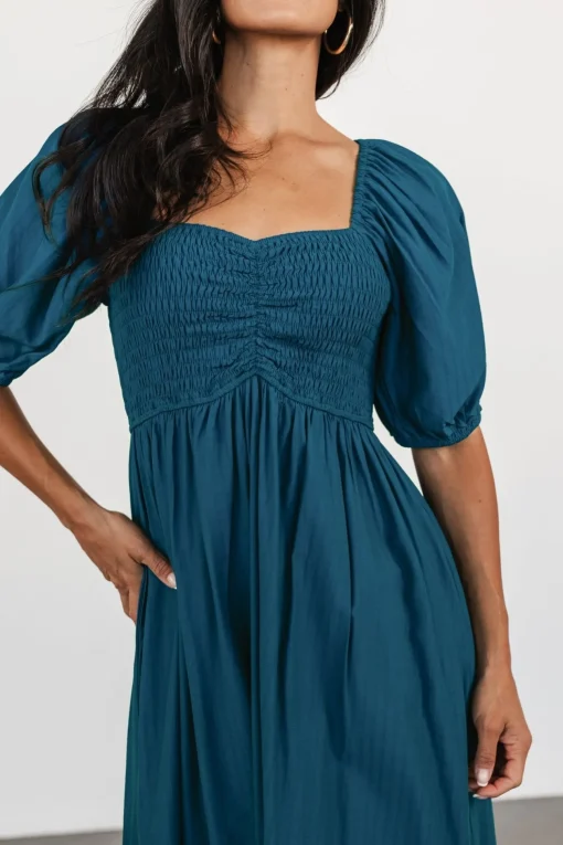 Stefania Midi Dress | Mediterranean Blue