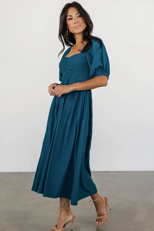 Stefania Midi Dress | Mediterranean Blue