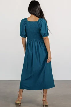 Stefania Midi Dress | Mediterranean Blue