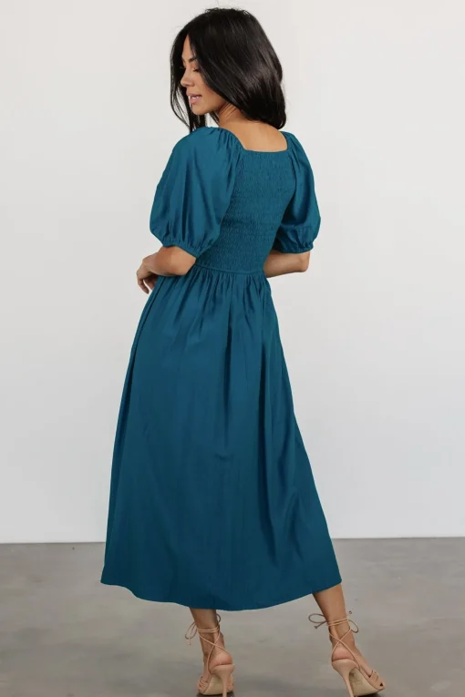 Stefania Midi Dress | Mediterranean Blue