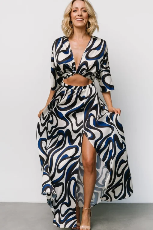 Stella Maxi Dress | Ivory Multi Print
