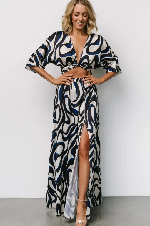 Stella Maxi Dress | Ivory Multi Print