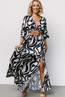 Stella Maxi Dress | Ivory Multi Print