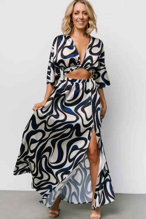 Stella Maxi Dress | Ivory Multi Print