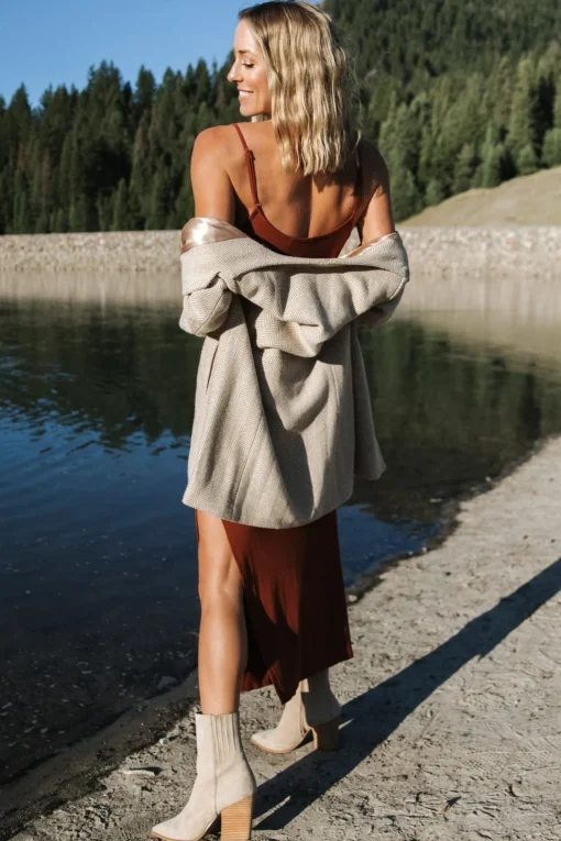 Stratford Open Front Blazer | Natural