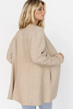 Stratford Open Front Blazer | Natural