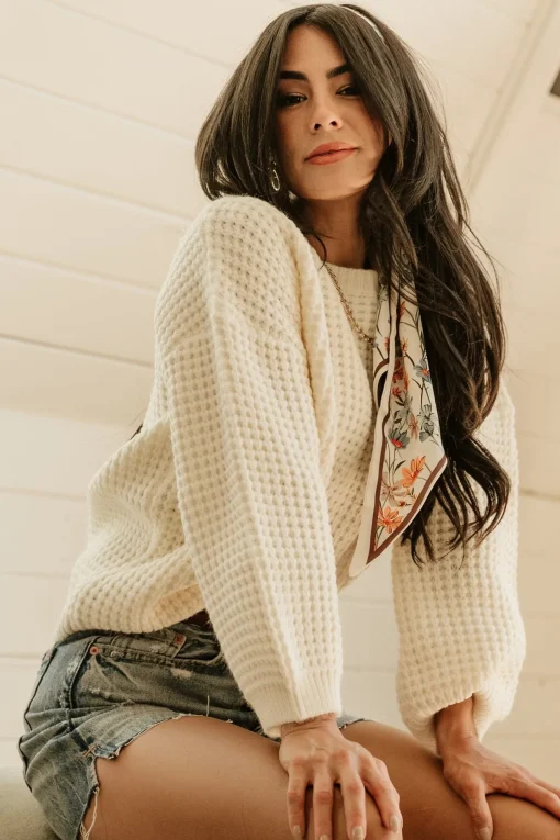 Sutherland Chunky Knit Sweater | Cream