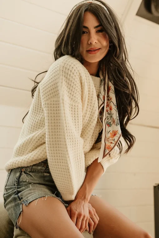 Sutherland Chunky Knit Sweater | Cream