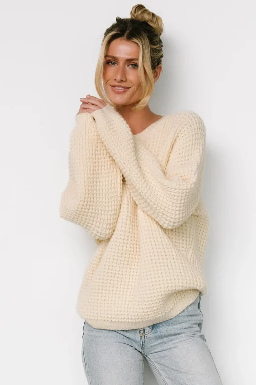 Sutherland Chunky Knit Sweater | Cream