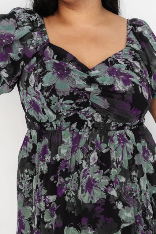 Suzy Maxi Dress | Dark Blue Multi