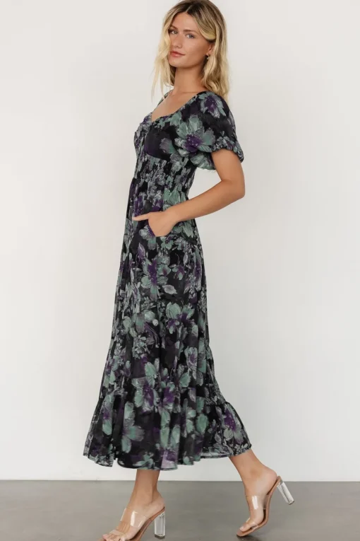 Suzy Maxi Dress | Dark Blue Multi
