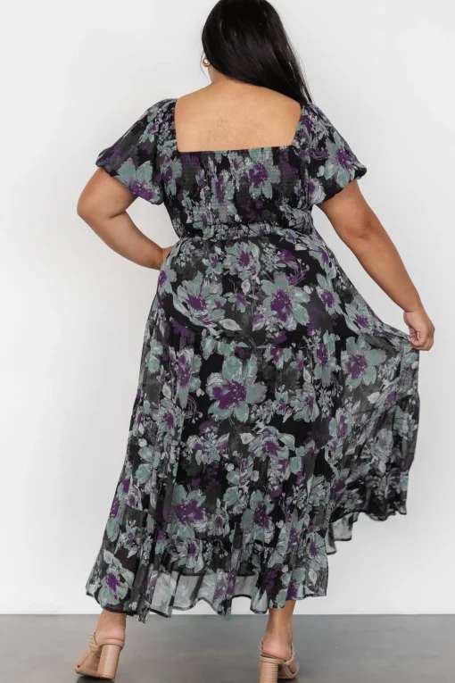 Suzy Maxi Dress | Dark Blue Multi