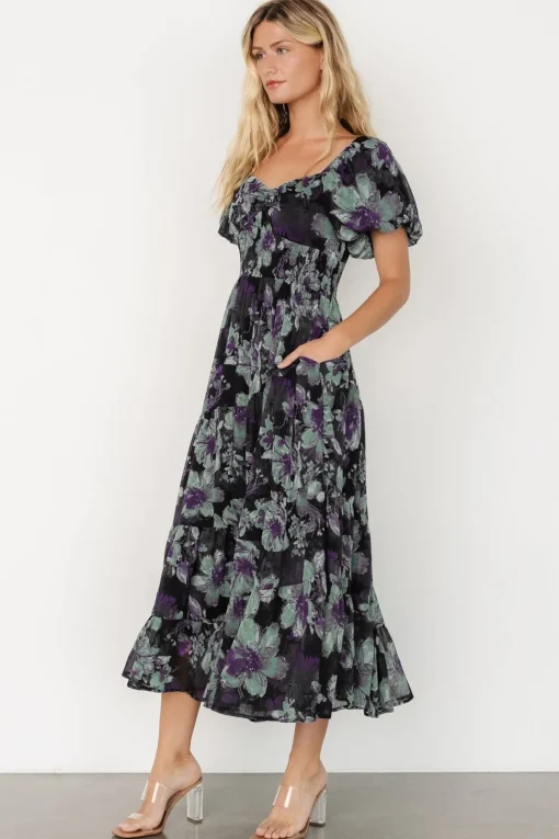 Suzy Maxi Dress | Dark Blue Multi