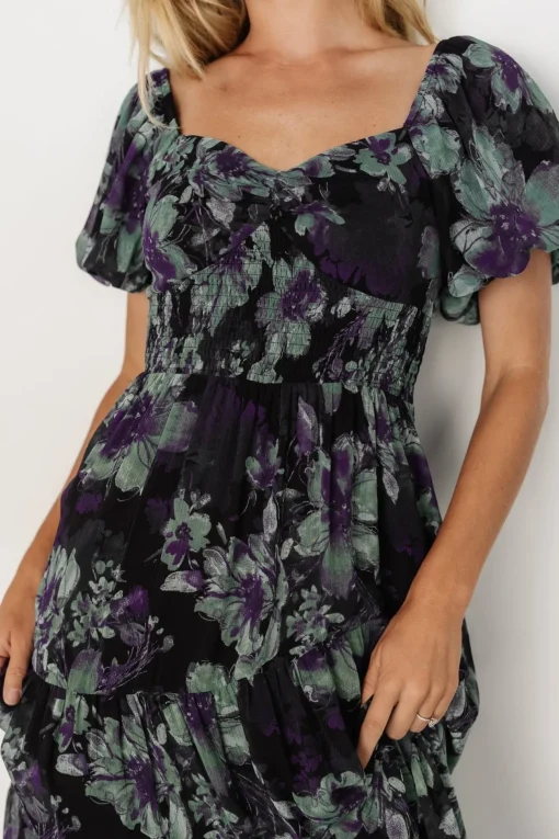 Suzy Maxi Dress | Dark Blue Multi