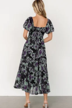 Suzy Maxi Dress | Dark Blue Multi