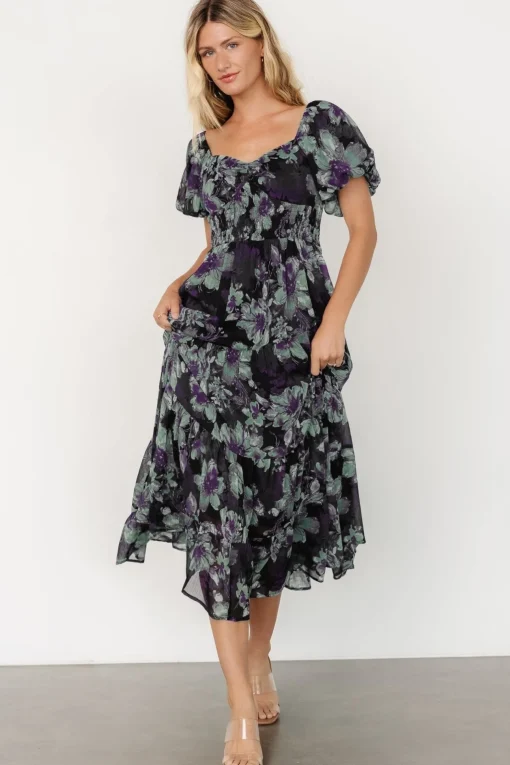 Suzy Maxi Dress | Dark Blue Multi
