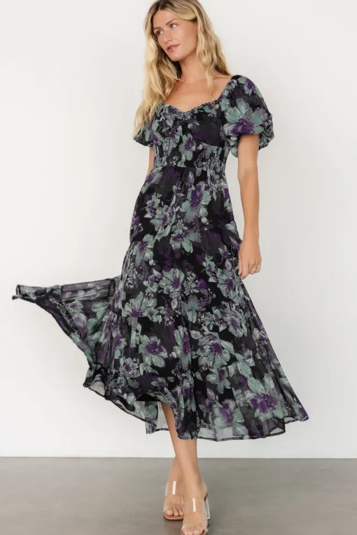 Suzy Maxi Dress | Dark Blue Multi