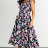 Tatum Smocked Tiered Dress | Navy Multi