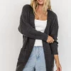 Theodora Knit Cardigan | Charcoal