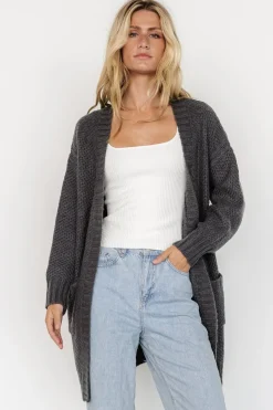 Theodora Knit Cardigan | Charcoal