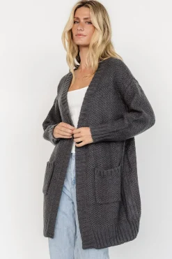 Theodora Knit Cardigan | Charcoal