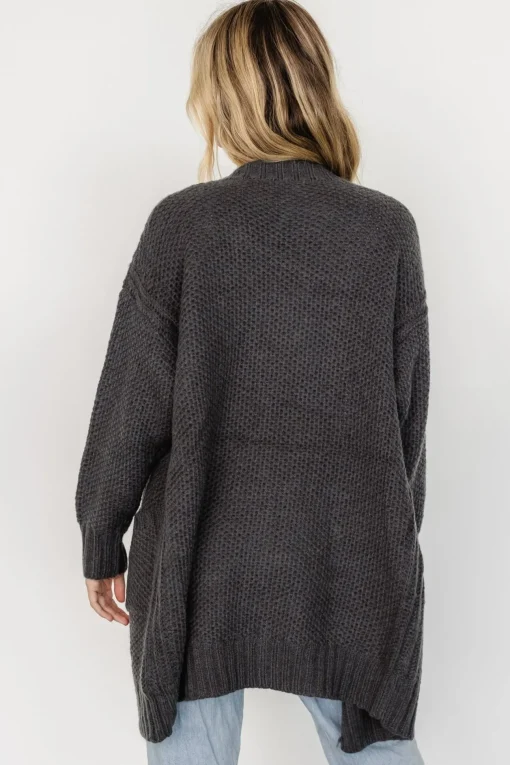 Theodora Knit Cardigan | Charcoal