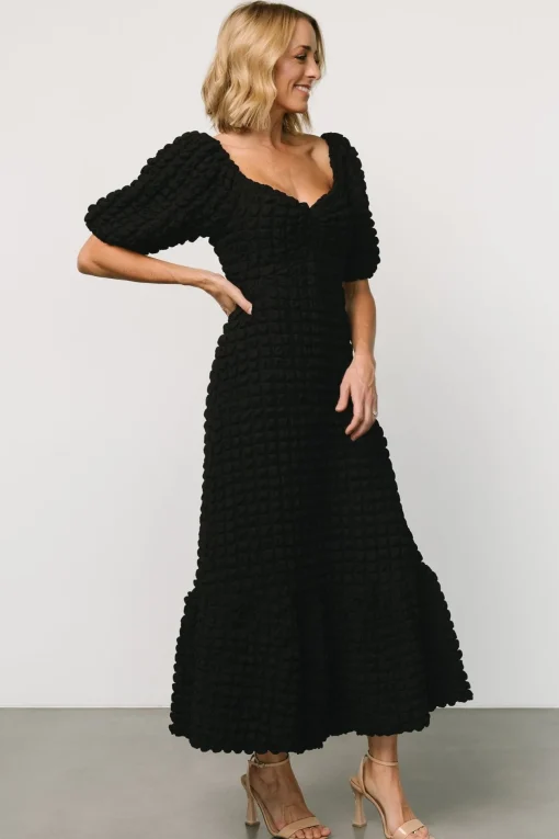 Therese Textured Dress | Black