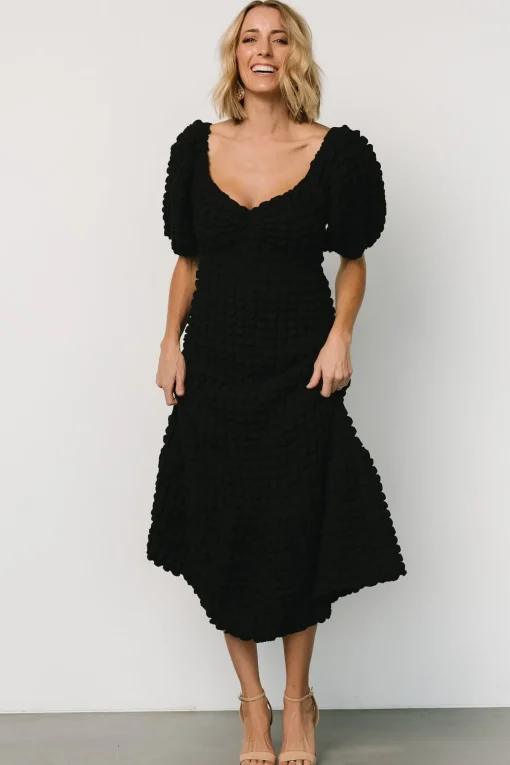 Therese Textured Dress | Black