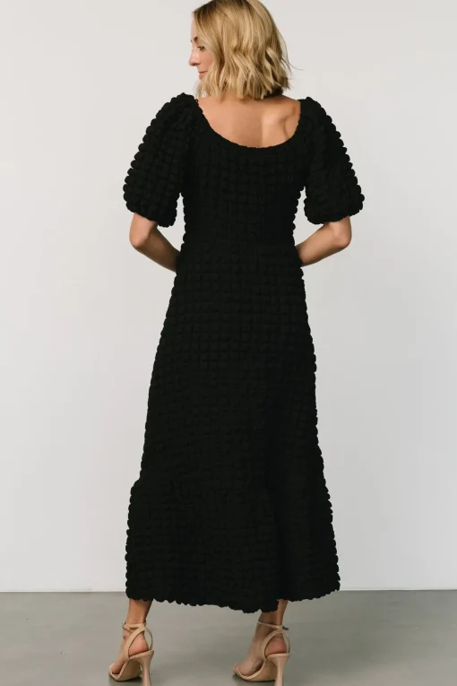 Therese Textured Dress | Black