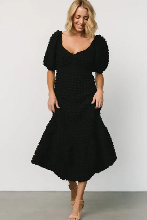 Therese Textured Dress | Black