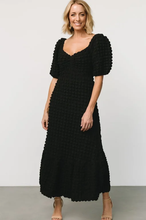 Therese Textured Dress | Black